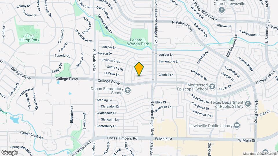 1656 Glenhill Ln Map and Location Details
