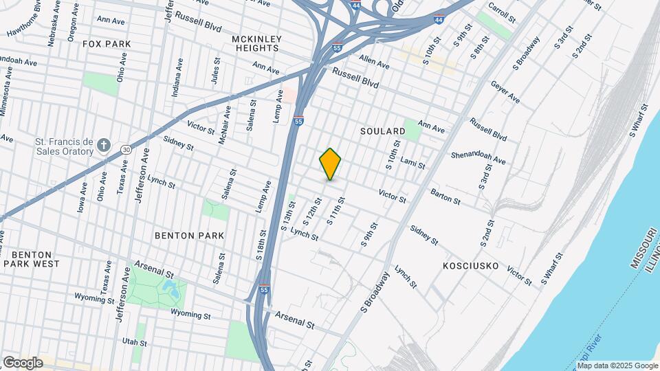 2512 S 12th St Map and Location Details