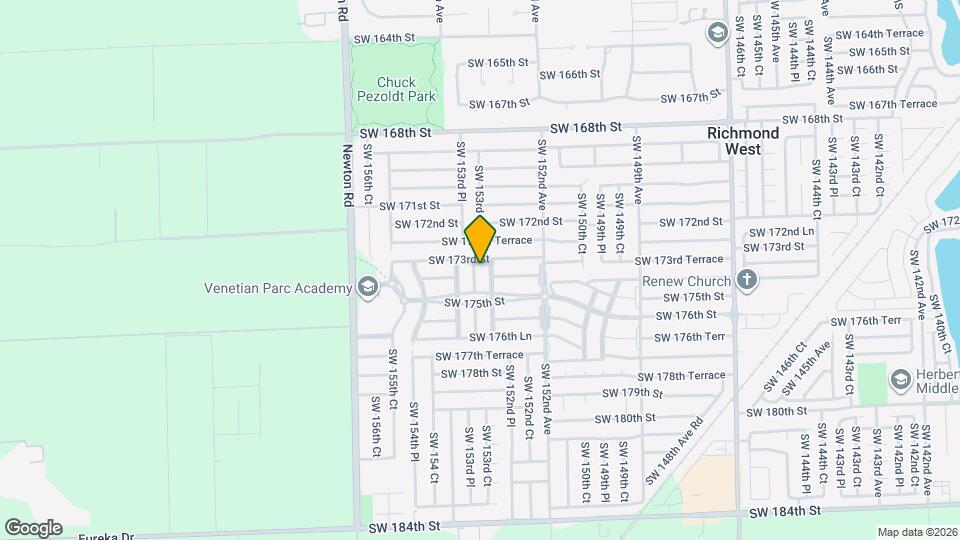 17341 SW 153rd Ct Map and Location Details