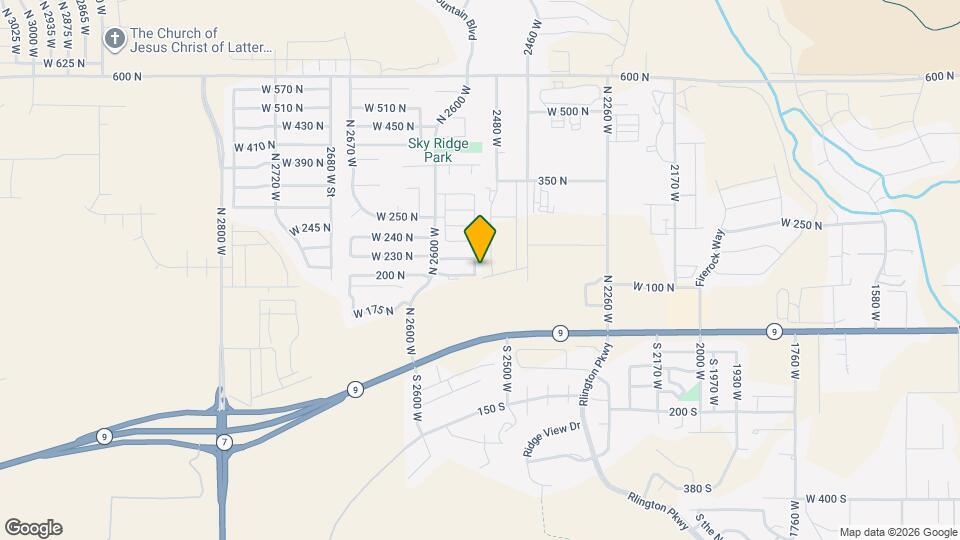 212 N 2530 W Map and Location Details