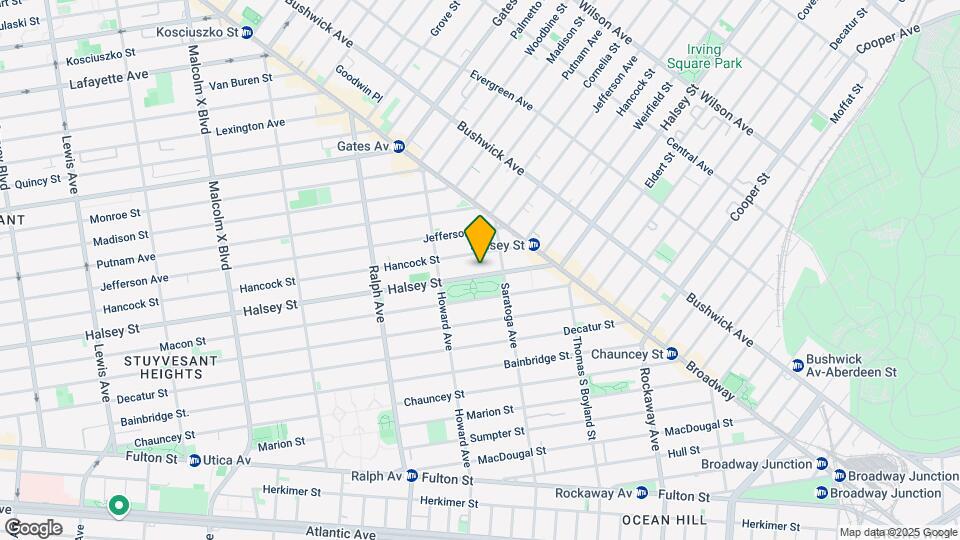 849 Halsey St Map and Location Details