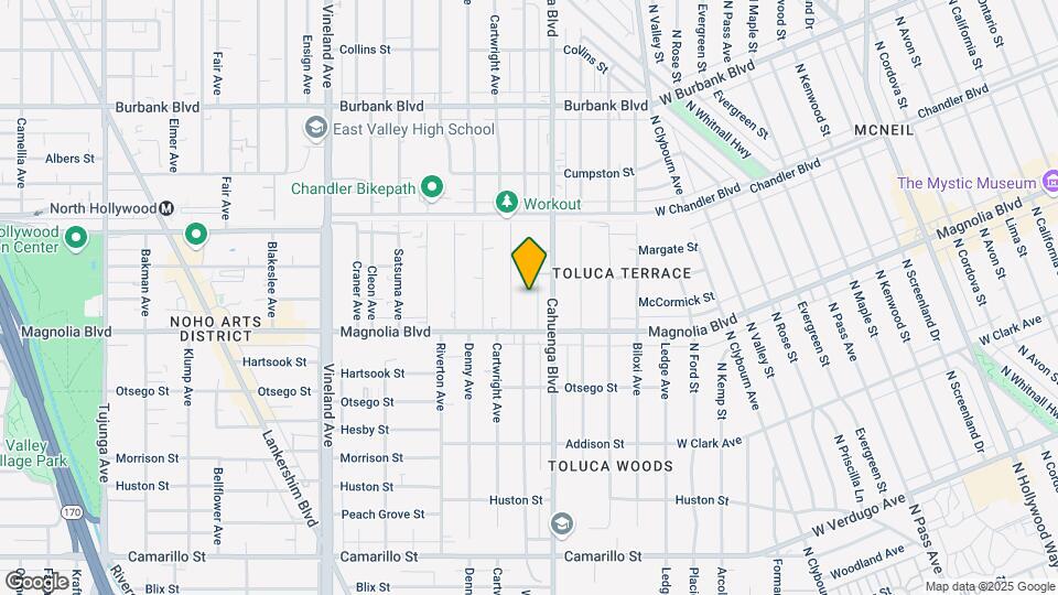 5237 Willowcrest Ave Map and Location Details