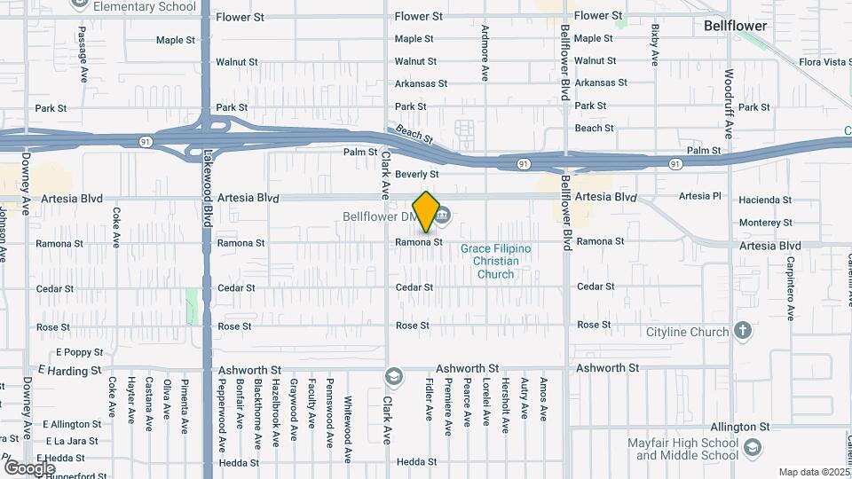 9501-9505 1/2 Ramona St Map and Location Details