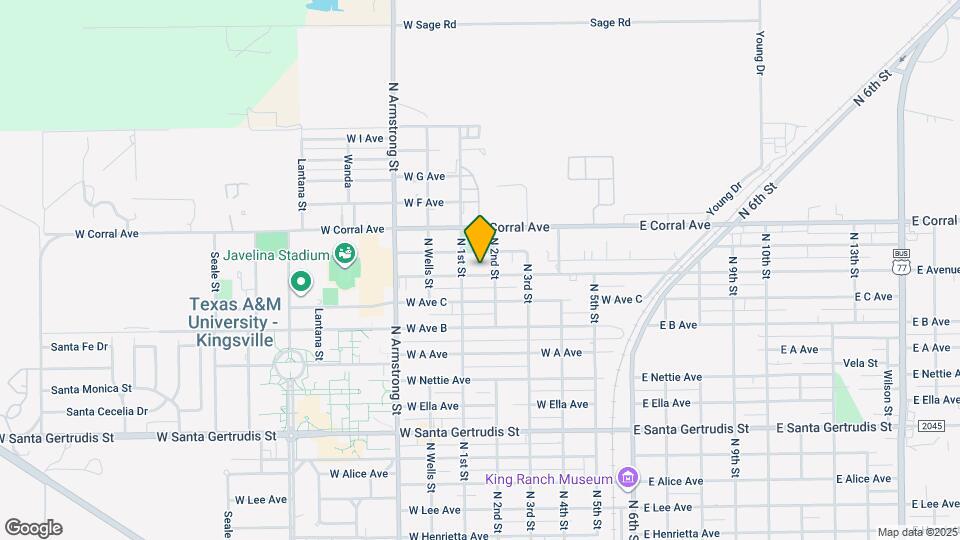 516 W Ave D Map and Location Details