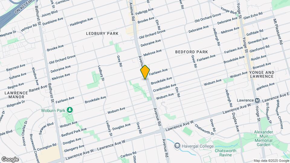 1686 Avenue Rd Map and Location Details