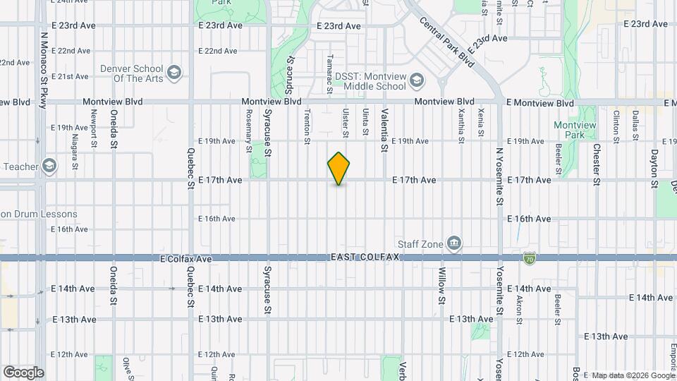 1675 Ulster St Mapa y Detalles de la Ubicación