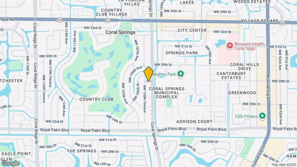 2840 Coral Springs Dr Map and Location Details