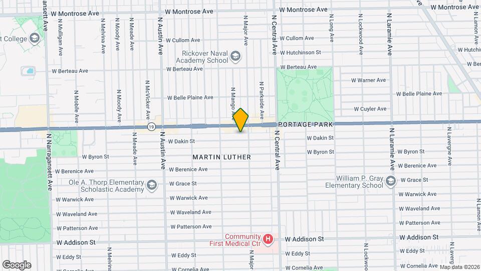 5714 W Dakin St Map and Location Details