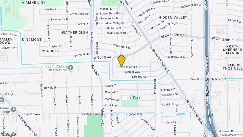 1543 Fashion Hill Dr Map and Location Details