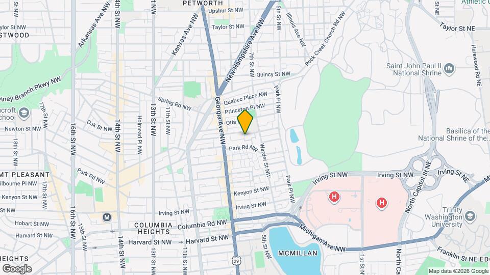 544 Newton Pl NW Map and Location Details