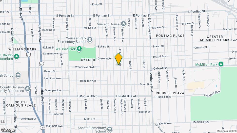 3406 Robinwood Dr Map and Location Details