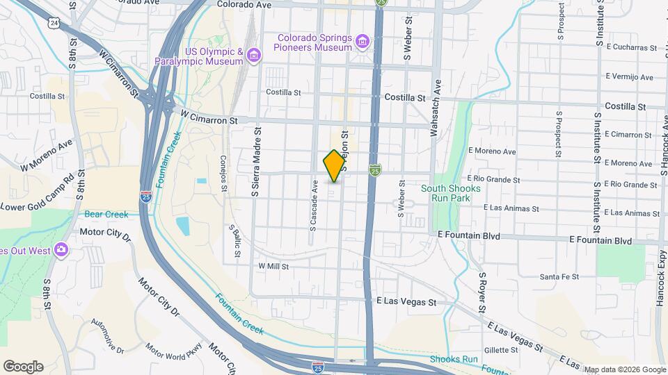 714 1/2 S Tejon St Map and Location Details