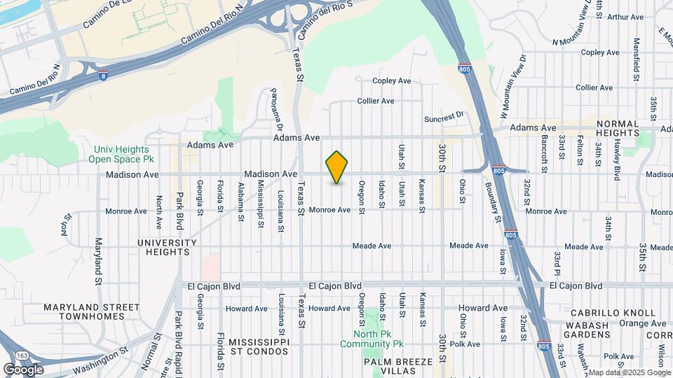 4562 Hamilton St Map and Location Details