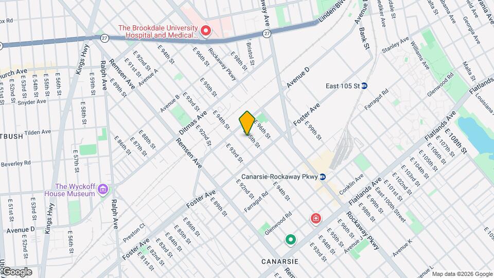 868 E 95th St Map and Location Details