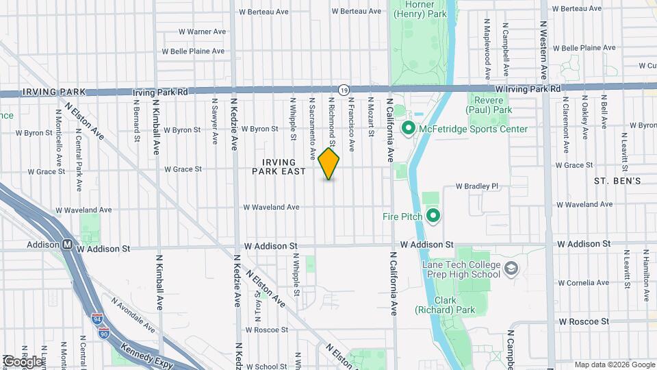 3730 N Richmond St, Unit 1st Floor Mapa y Detalles de la Ubicación