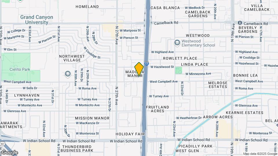 2524 W Campbell Ave Map and Location Details