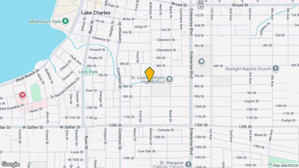 1616 Kirkman St Map and Location Details
