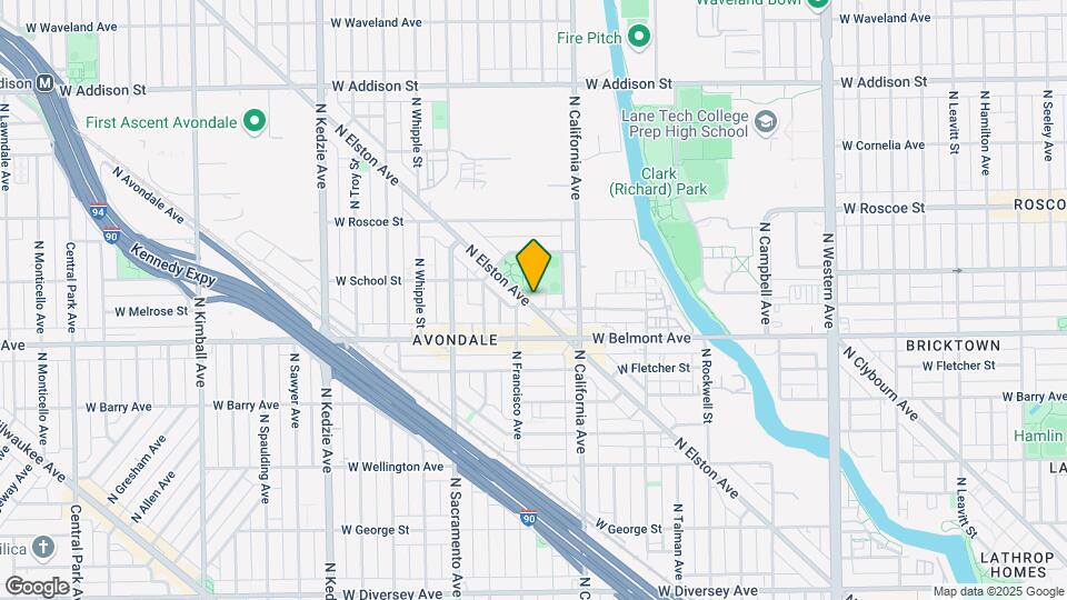 3253 N Elston Ave Map and Location Details