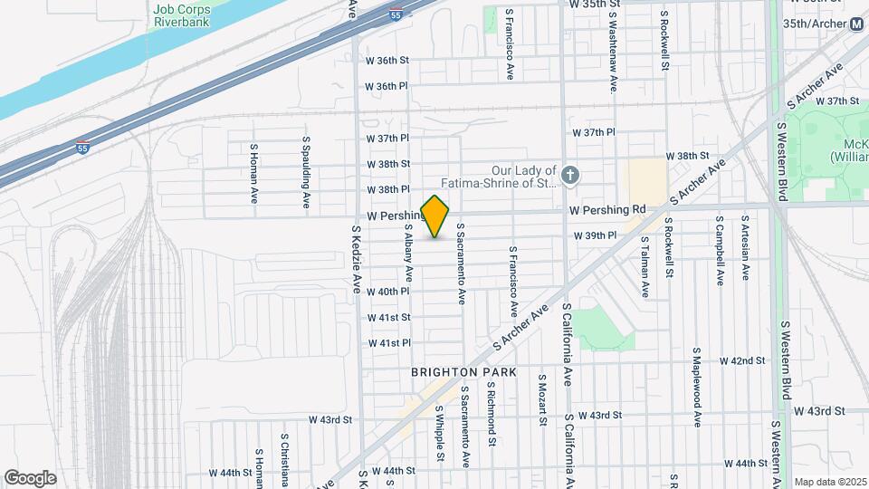 3029 W 39th Pl Map and Location Details