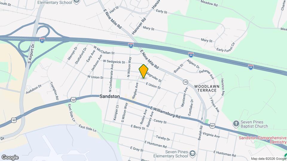 100 E Union St Map and Location Details