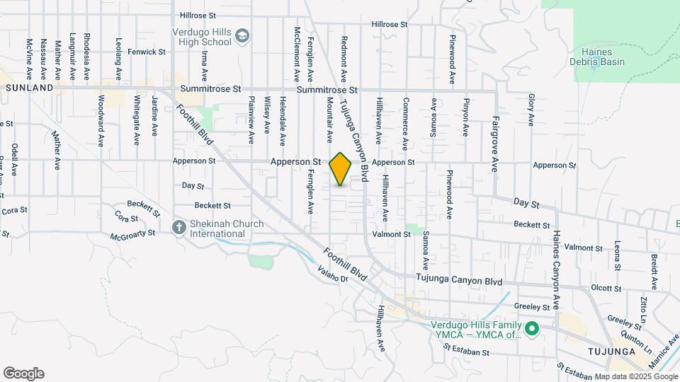10210 Mountair Ave Map and Location Details