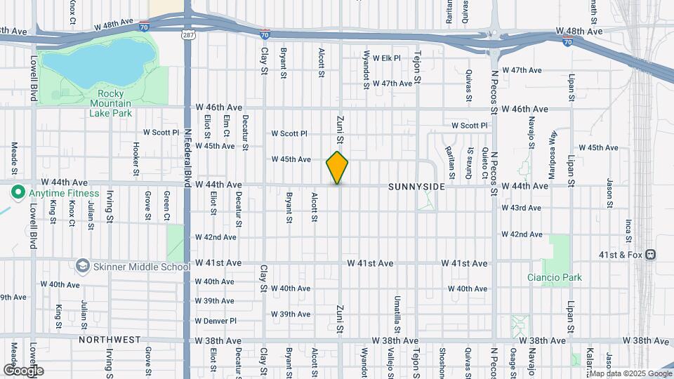 2400 w 44th Ave Mapa y Detalles de la Ubicación