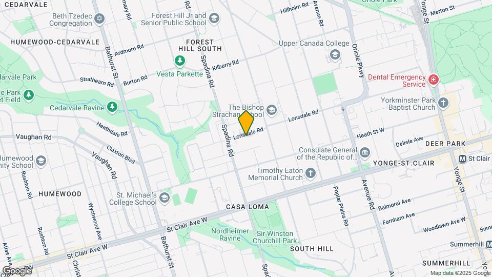 315 Lonsdale Rd Map and Location Details
