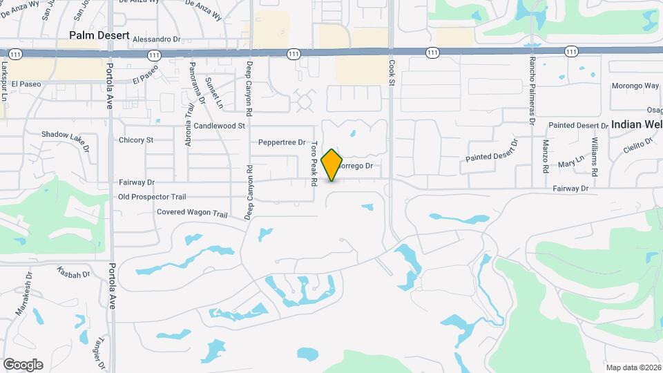 74775 Del Coronado Dr Map and Location Details
