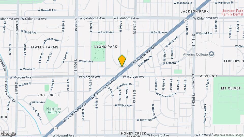 5214 W Forest Home Ave Map and Location Details