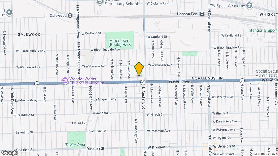 1609 N McVicker Ave, Unit 2HC Mapa y Detalles de la Ubicación