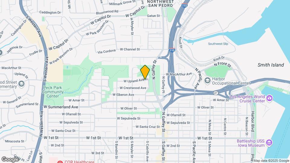 821 W Upland Ave Map and Location Details