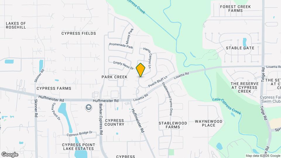 15306 Thistle Rock Ln Mapa y Detalles de la Ubicación