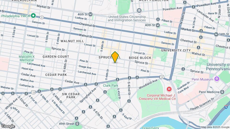 330 S 43rd St Mapa y Detalles de la Ubicación