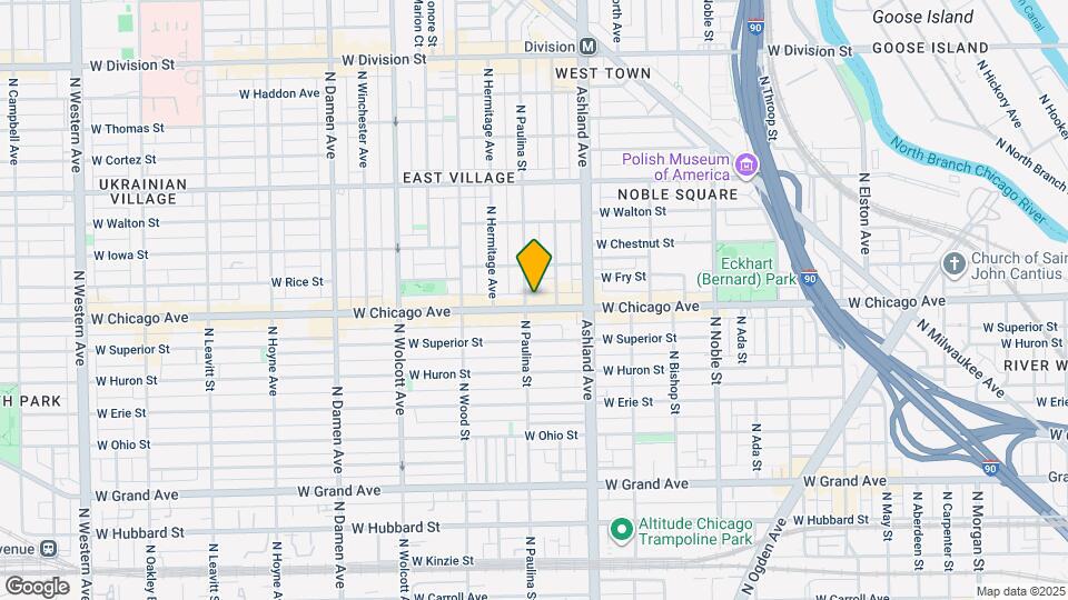 1654 W Chicago Ave Map and Location Details