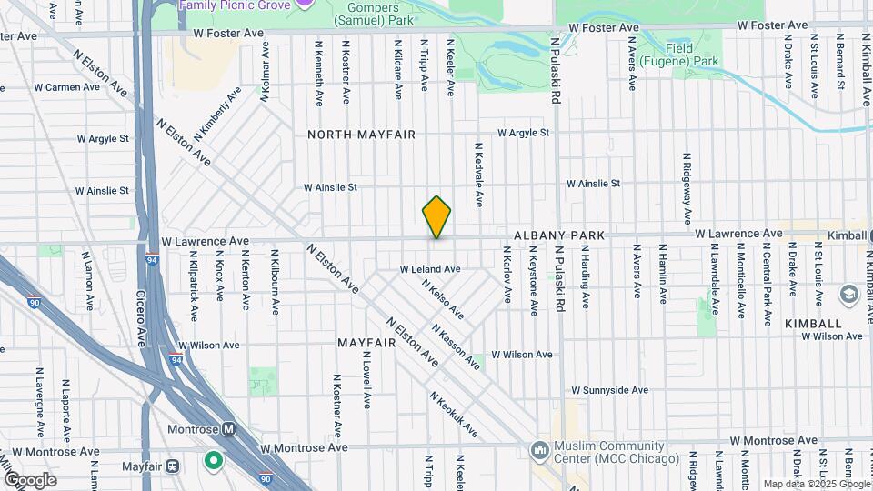 4219 W Lawrence Ave Map and Location Details