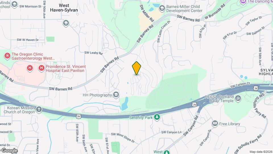 7540 SW Barnes Rd, Unit 107-H Mapa y Detalles de la Ubicación