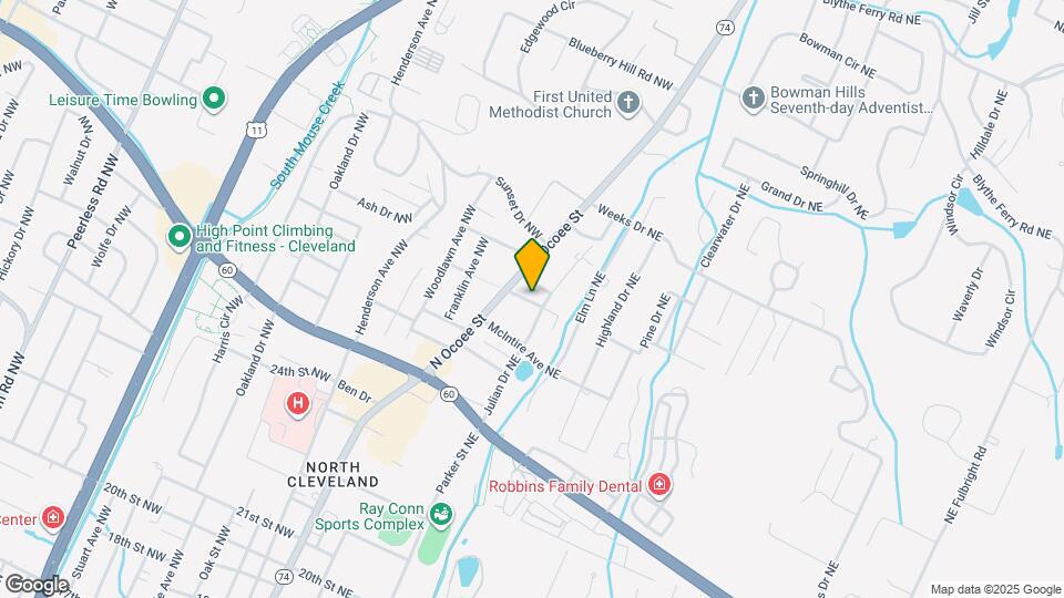 107 Farris St NE Map and Location Details