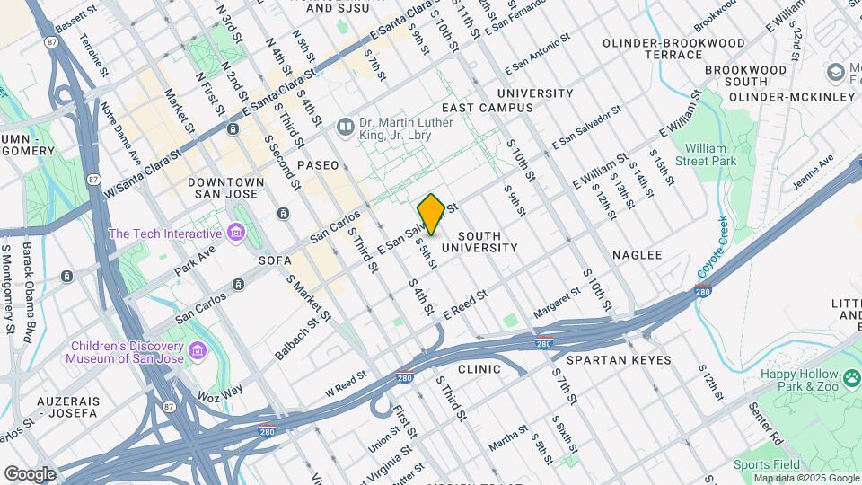 442 S 5th St Map and Location Details