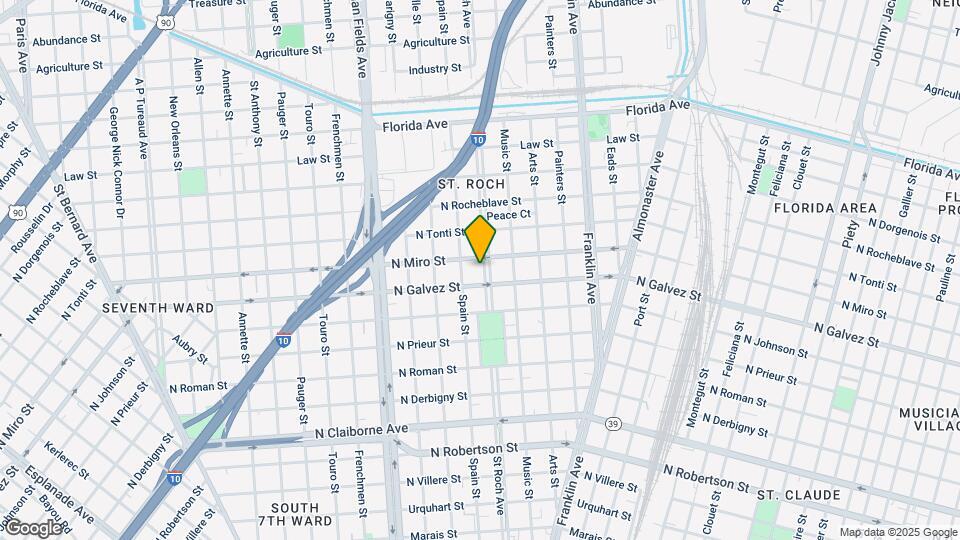 2122 St Roch Ave Map and Location Details