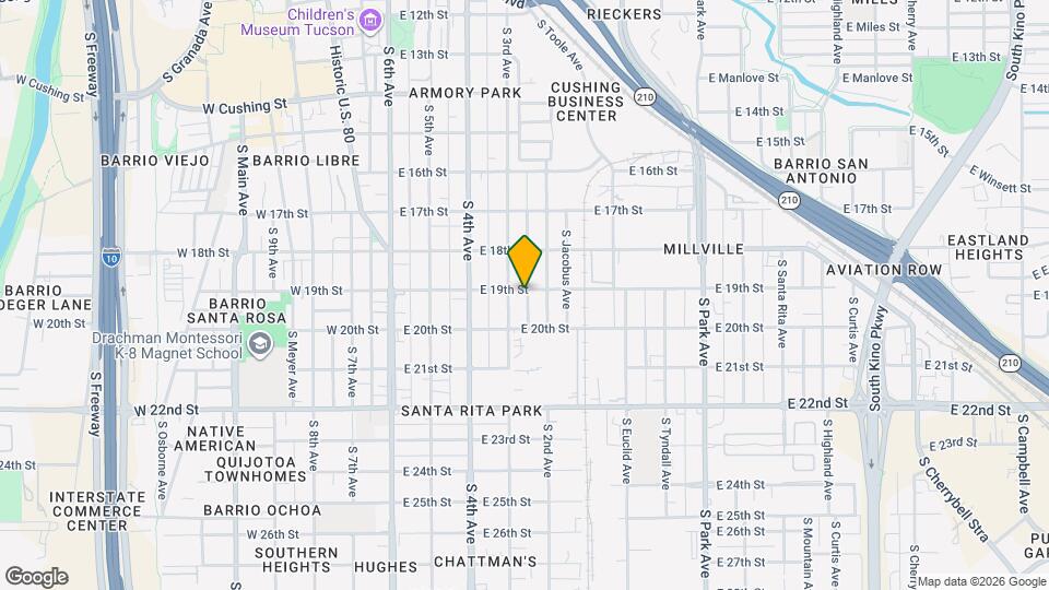 416 E 19th St Map and Location Details
