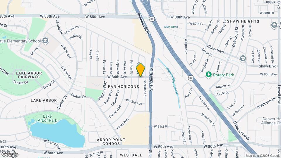 5290 W 84th Ave Map and Location Details