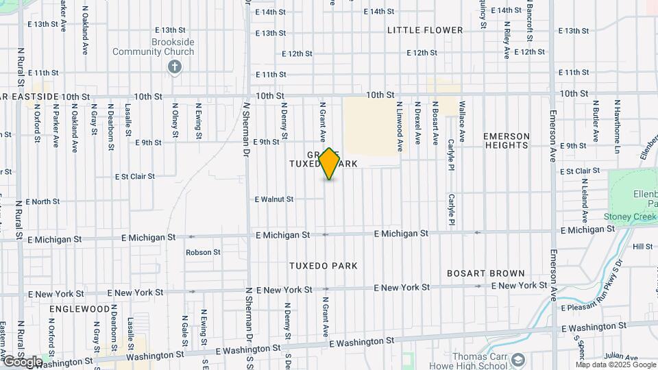 721 N Grant Ave Map and Location Details