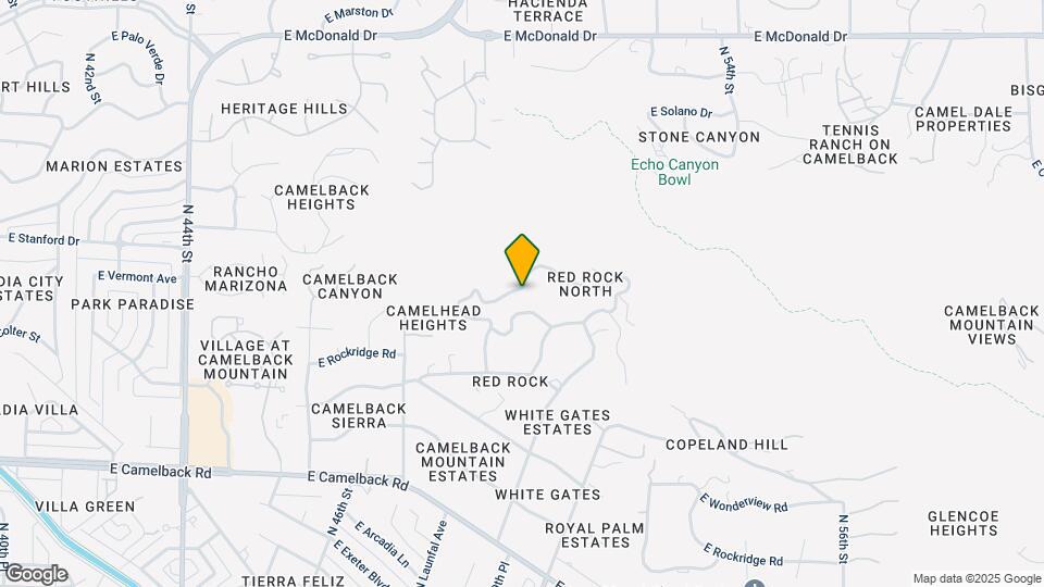 4925 E Red Rock Dr Map and Location Details