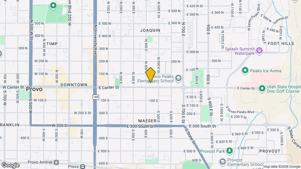 429 E Center St Map and Location Details