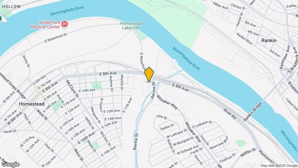 831 Hall St Map and Location Details