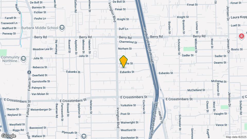 819 Eubanks St Map and Location Details