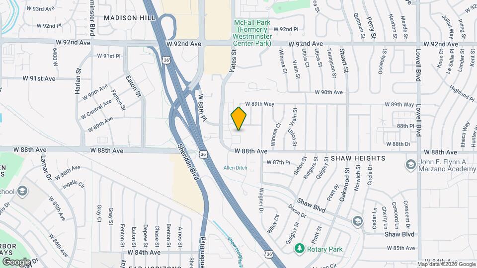 8864 Yates Dr Map and Location Details