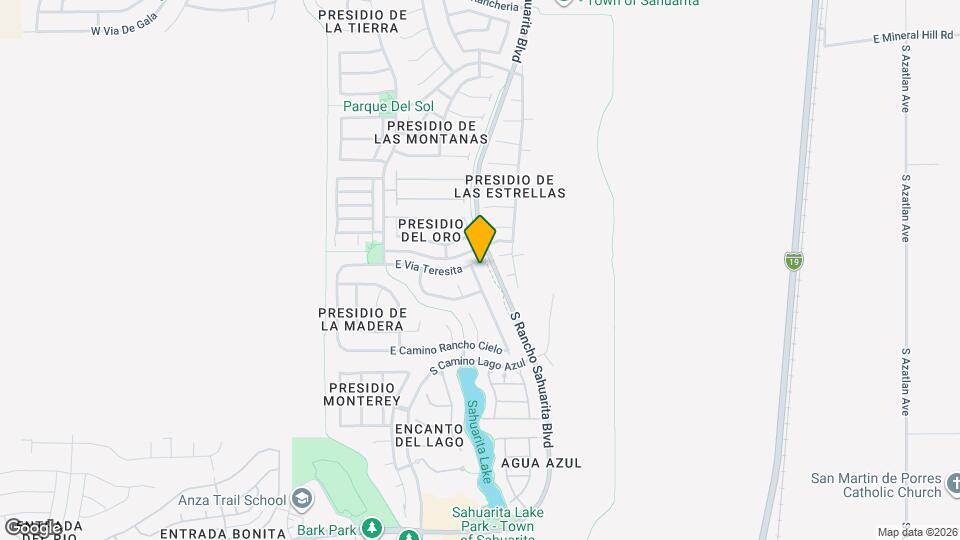 14967 S Theodore Roosevelt Way Mapa y Detalles de la Ubicación