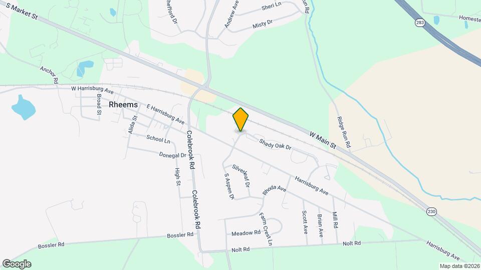 2038 Shady Oak Dr Mapa y Detalles de la Ubicación