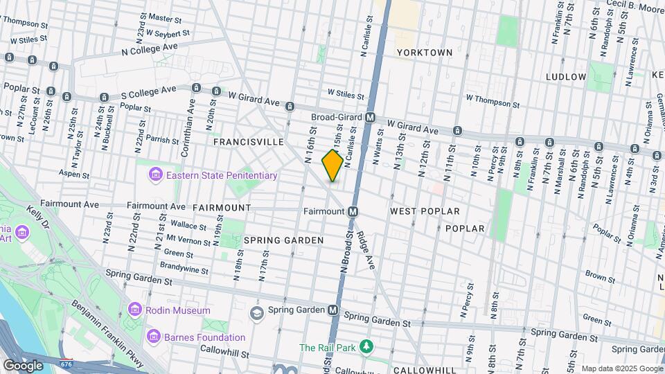 1439 Brown St, Unit 1439 - 2 Map and Location Details
